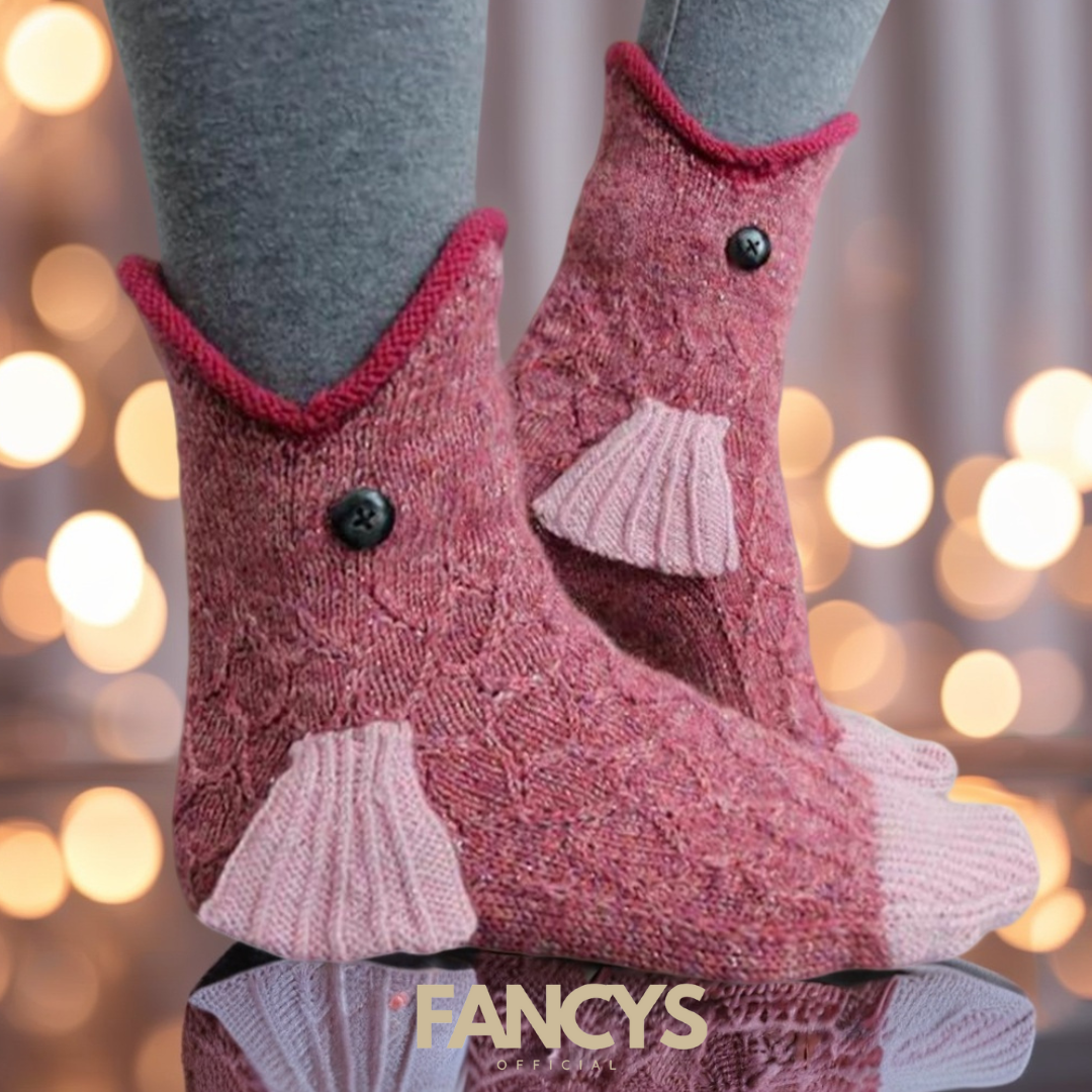 Fancys™ Fur & Knit Socks
