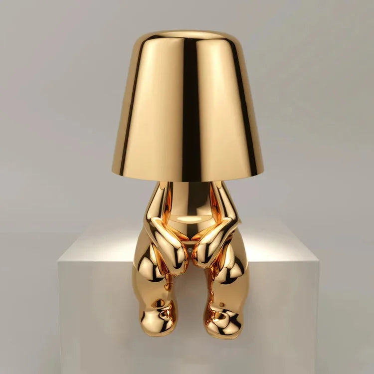 "Little Gold Man" Led Lamp