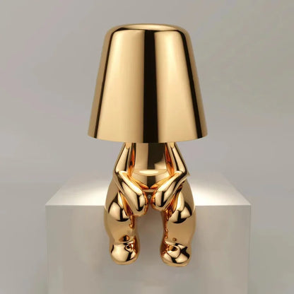 "Little Gold Man" Led Lamp