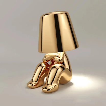 "Little Gold Man" Led Lamp