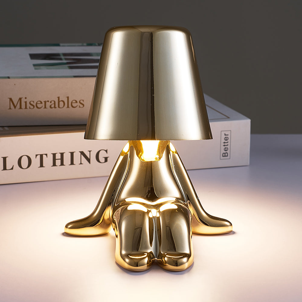 "Little Gold Man" Led Lamp