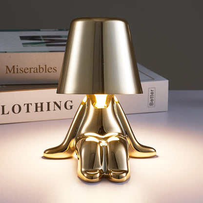 "Little Gold Man" Led Lamp