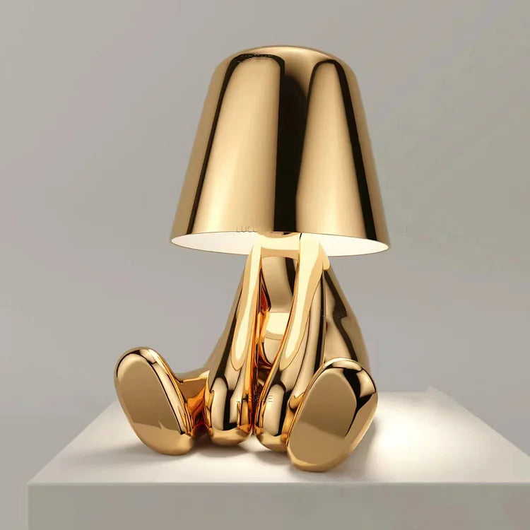 "Little Gold Man" Led Lamp