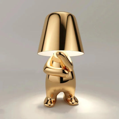 "Little Gold Man" Led Lamp