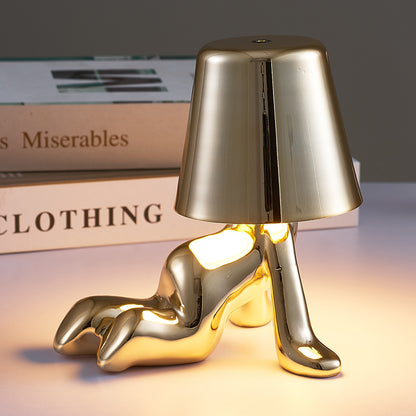 "Little Gold Man" Led Lamp