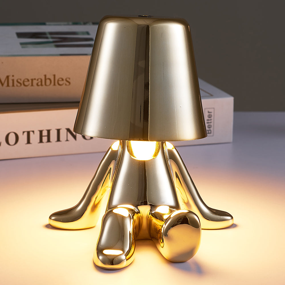 "Little Gold Man" Led Lamp